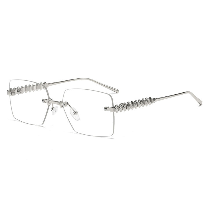 Dame ekstravagant firkantet brille Skanto