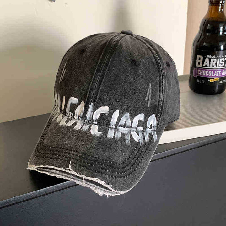 Unisex Slittet Grafisk Pappa Hatt Skanto
