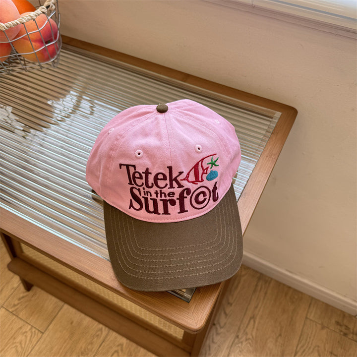 Kvinnenes broderte casual solhatt Skanto