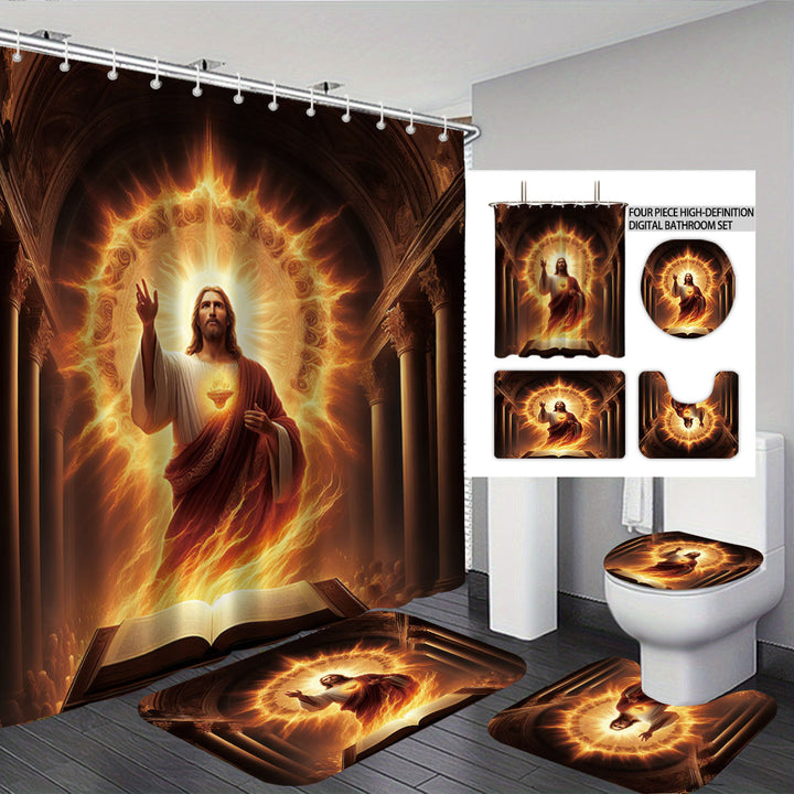 Digital Dragonfly-Themed Bathroom Set Skanto