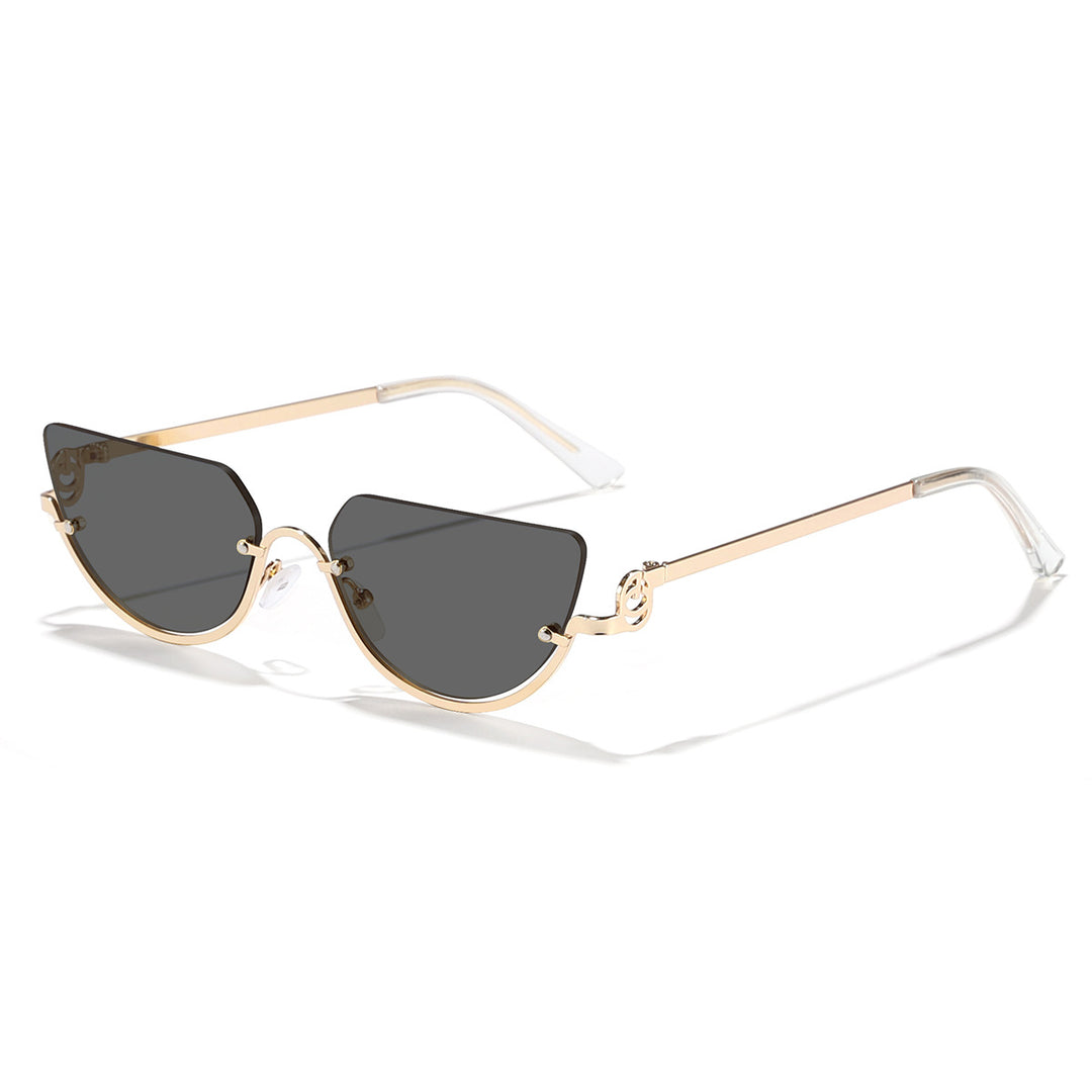 Dame Design-solbriller med innovativ Cat-Eye-ramme Skanto