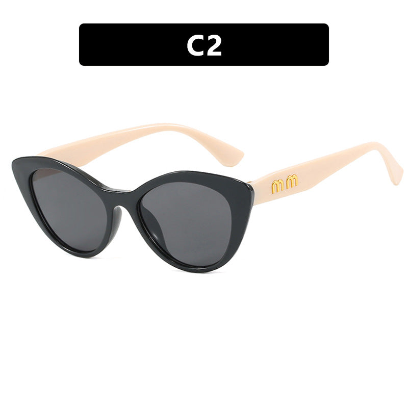 Damer eksentriske Cat-Eye solbriller med beskyttende UV-filter Skanto