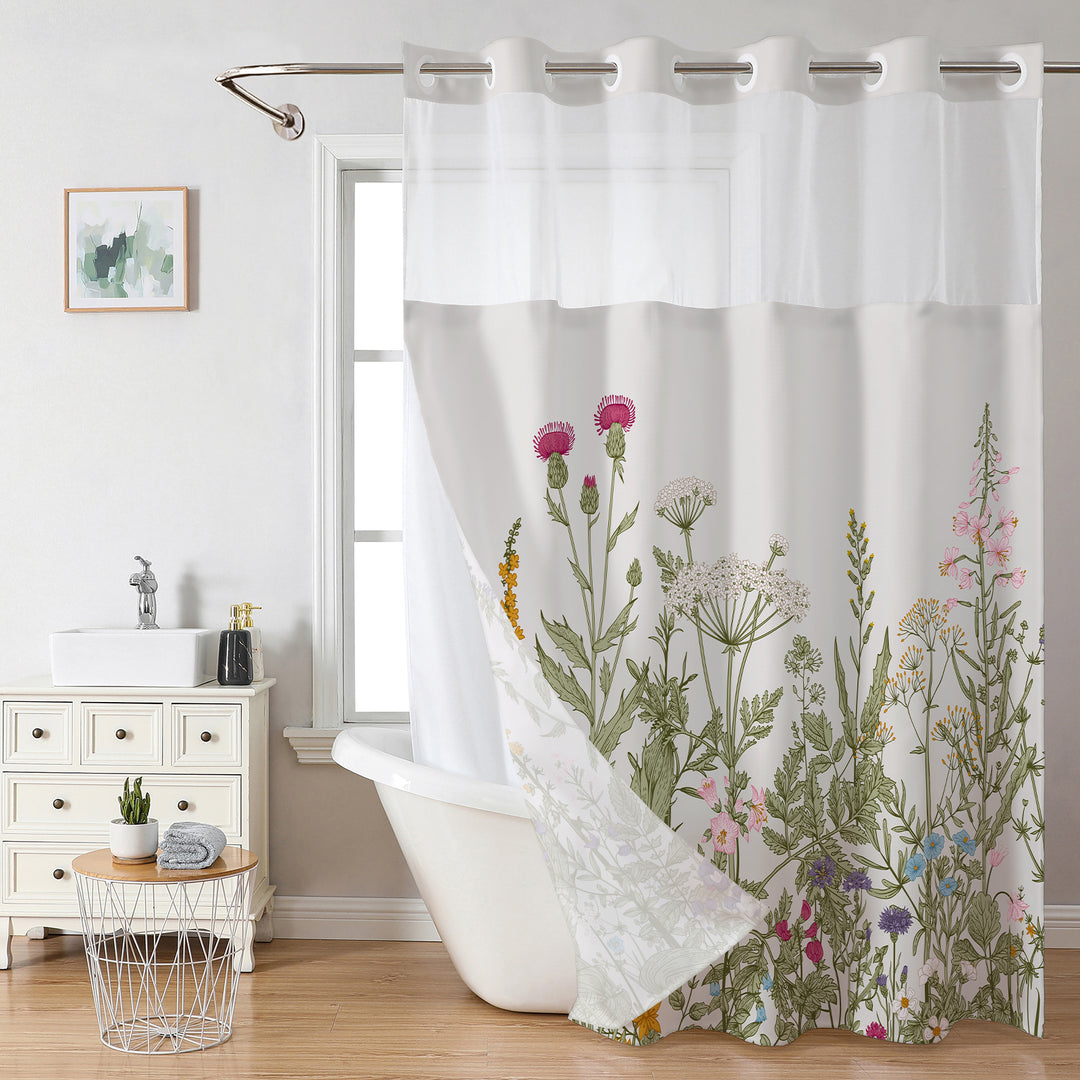 Elegant Floral Print Dusjforheng Skanto