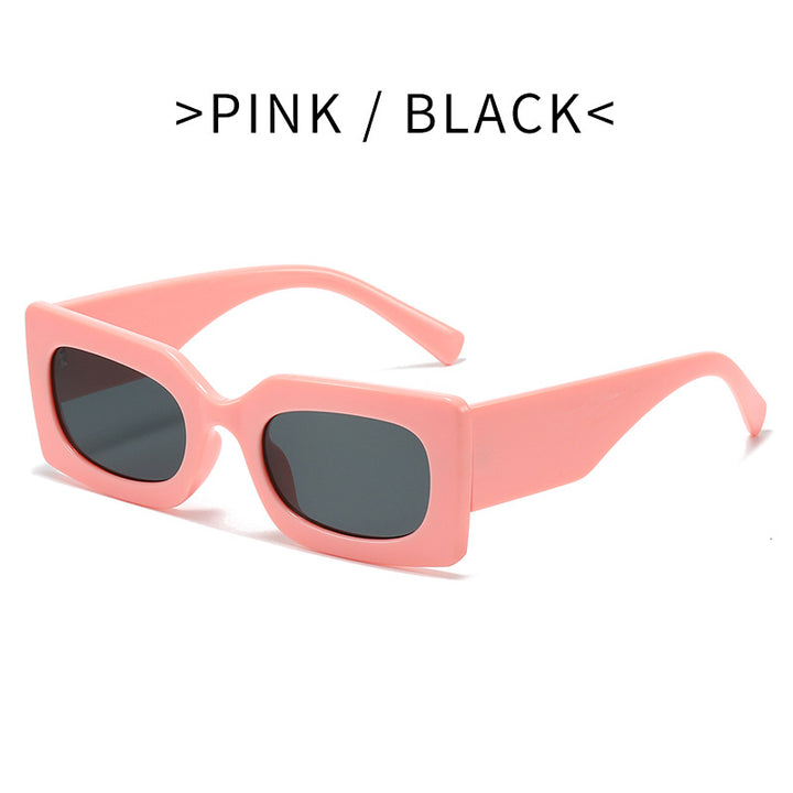 Dame Fashion-solbrille i moderne firkantet design Skanto