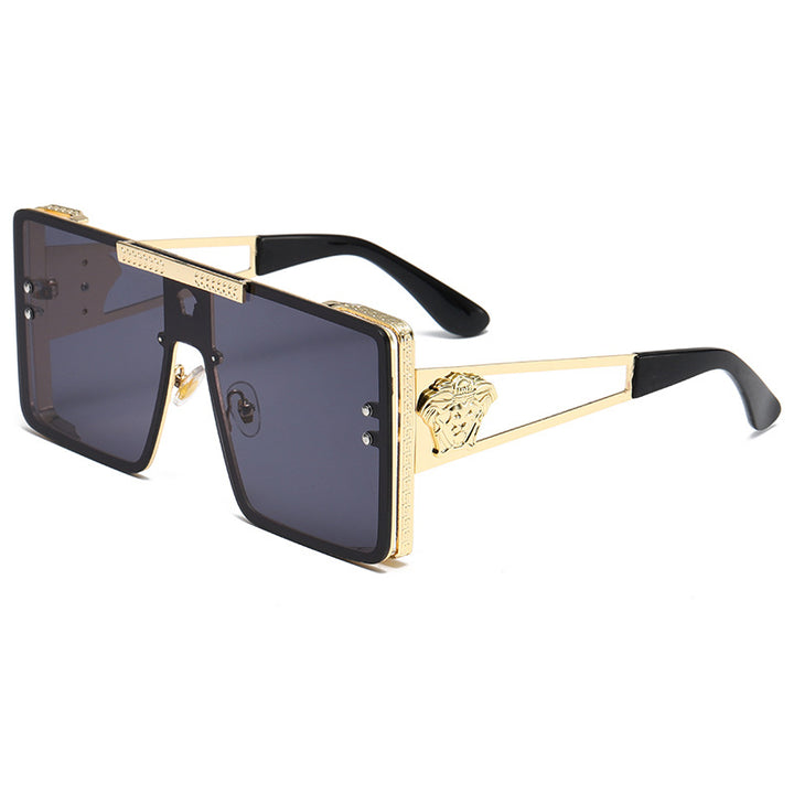 Dame oversized luksuriøs solbrille med filigran designelement Skanto