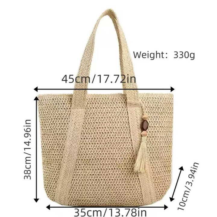 Håndveske i moderne makramee-stil Skanto