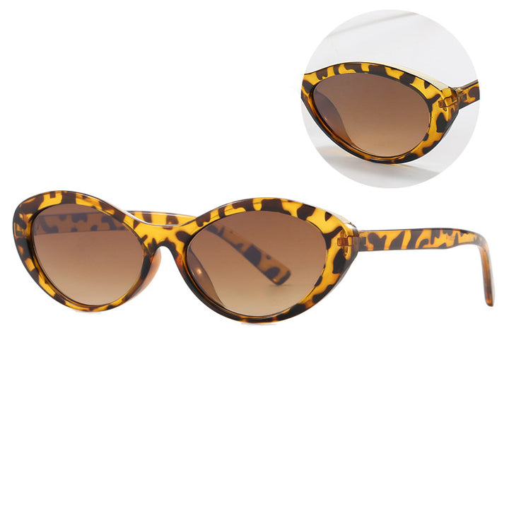 Dame stilige Cat-Eye solbriller med myke kurver og UV-beskyttelse Skanto