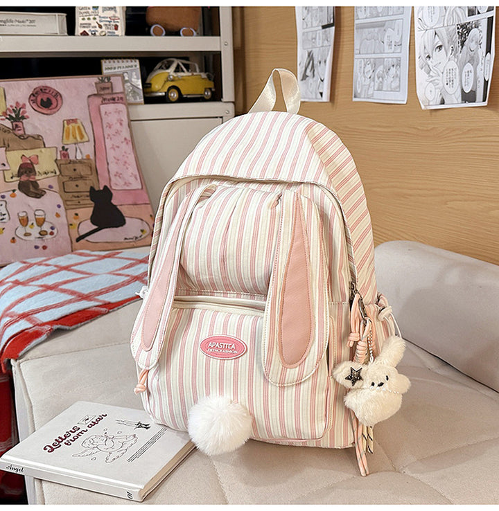Søt Kaninøre Design Skole Rygsäck