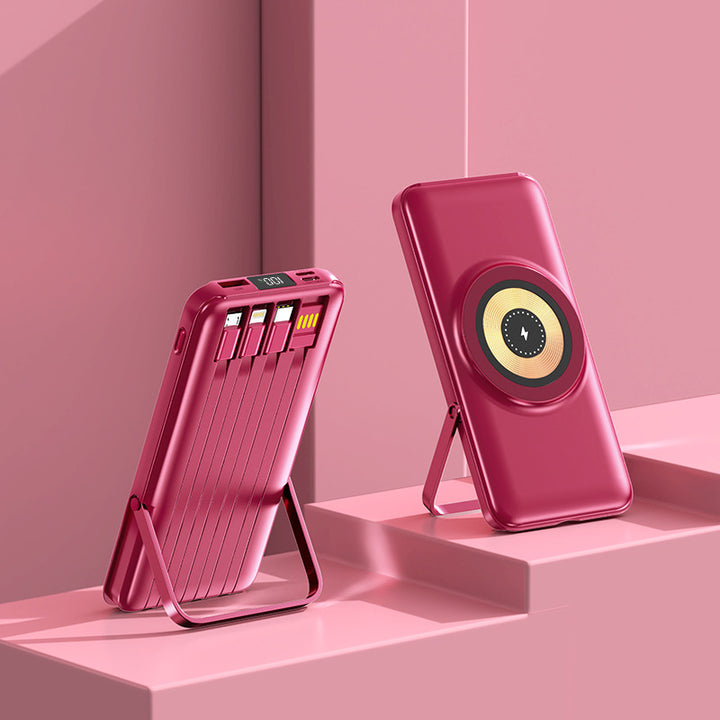 Multifunksjonell Powerbank med Trådløs Lading Skanto