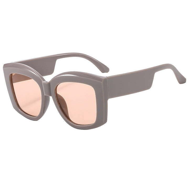 Damen oversized solbrille med kreativt design og høy kvalitet UV-beskyttelse Skanto