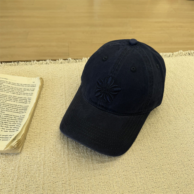 Kvinne Floral Brodert Baseball Cap Skanto
