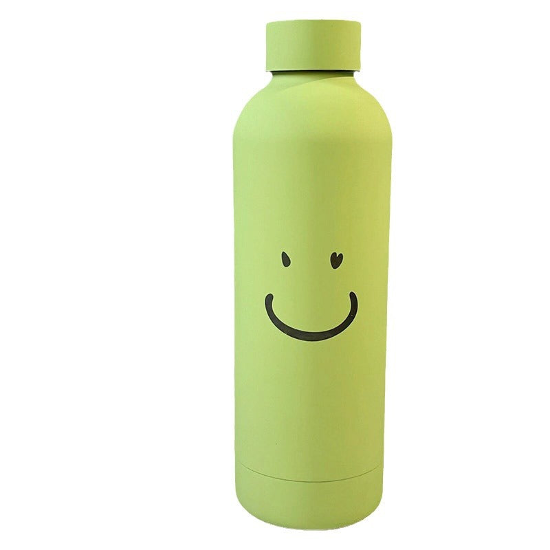 Damen Isolierflasche mit fröhlichem Smileys-motiv Skanto