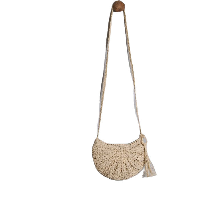 Boho-inspirert håndveske laget av naturmateriale Skanto