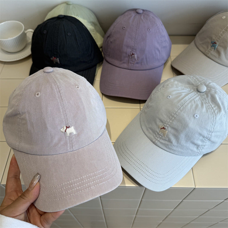 Kvinne Casual Vasket Bomull Baseball Cap Skanto