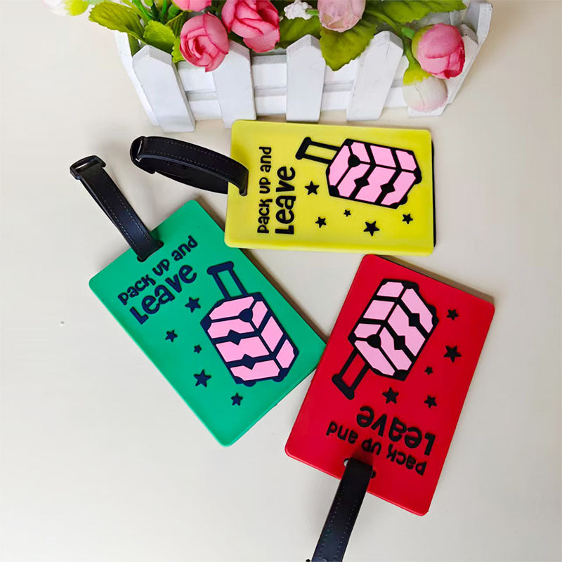 Unisex bagasjelapp i kreativ regnbue-design Skanto