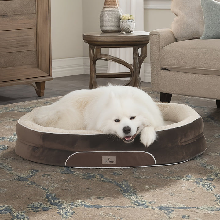 Rund Ultra-Plush hundemadrass