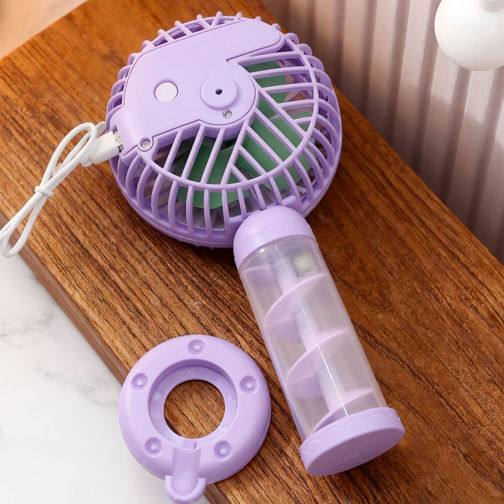Damer Bærbar Mini-USB-vifte med kreativ spiraldesign Skanto