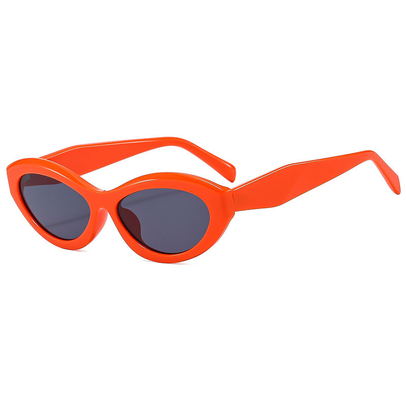 Dame Elegant Cat-Eye Solbrille med beskyttende UV-filter Skanto