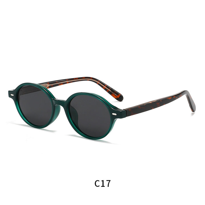 Dames trendy ronde zonnebriller Skanto