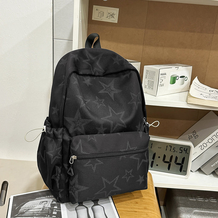 Stilig stjerne-beriket casual skole ryggsekk Skanto