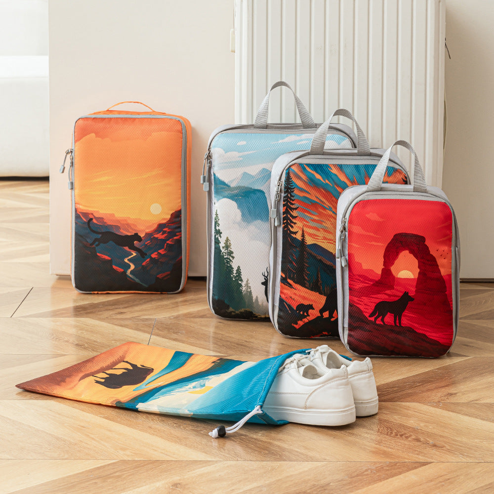 Set Av reiseledere med unike naturopptrykk Skanto