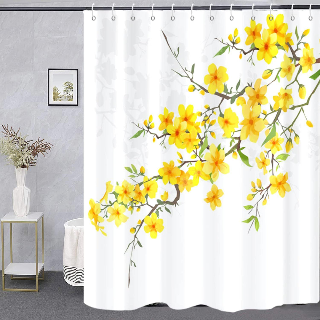 Blomstertrykk dusjkappe Skanto