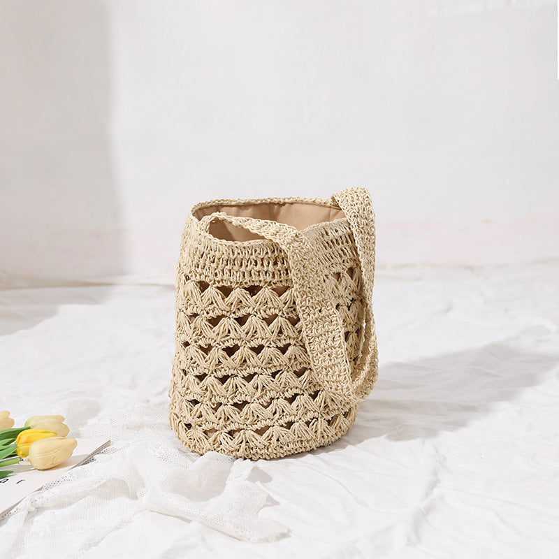 Håndlaget makramee shopper bag Skanto