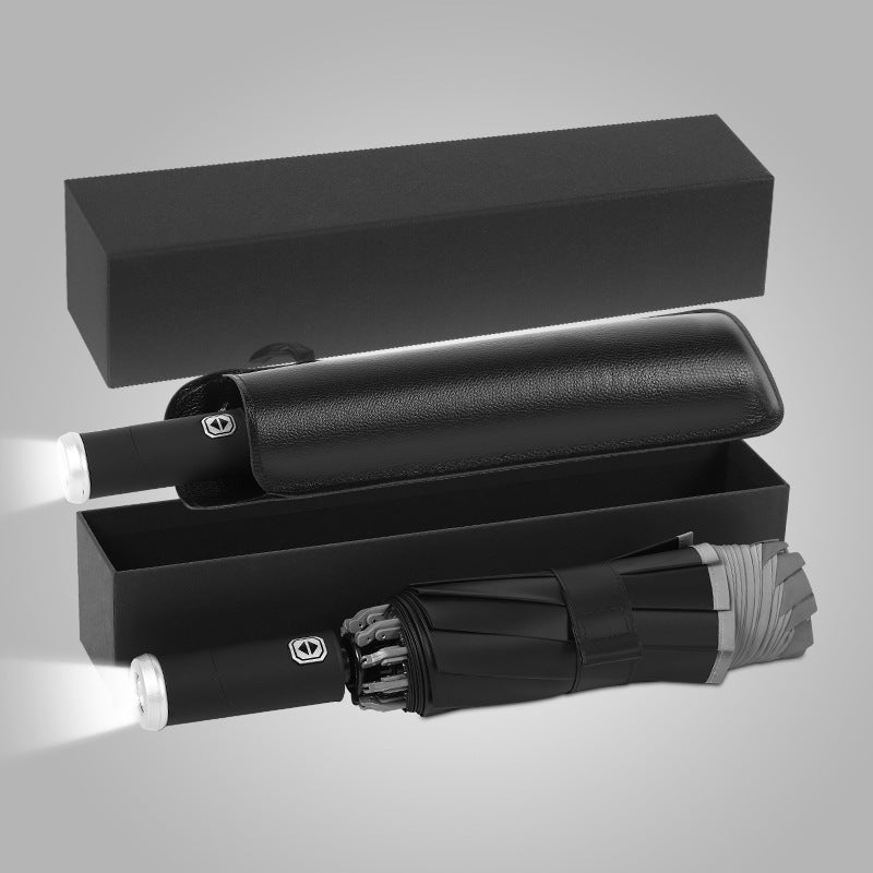 Damer kompakt og innovativ dobbel-trigger-regnparaply Skanto
