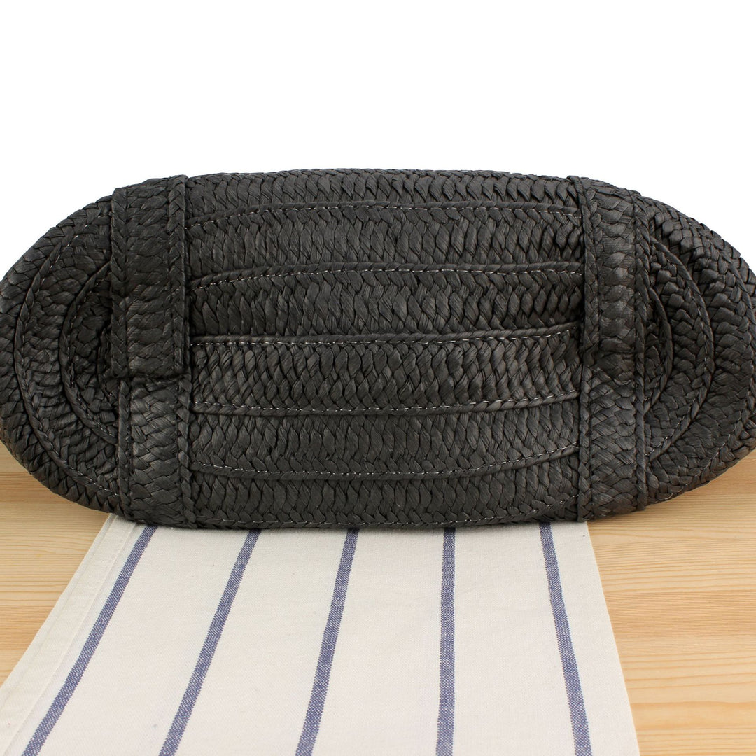 Stylish Woven Natural Material Tote Bag Skanto