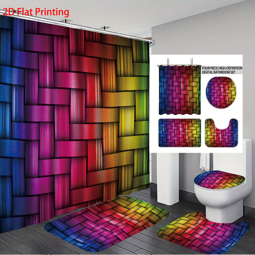 Digital Cube Pattern Badsett Skanto