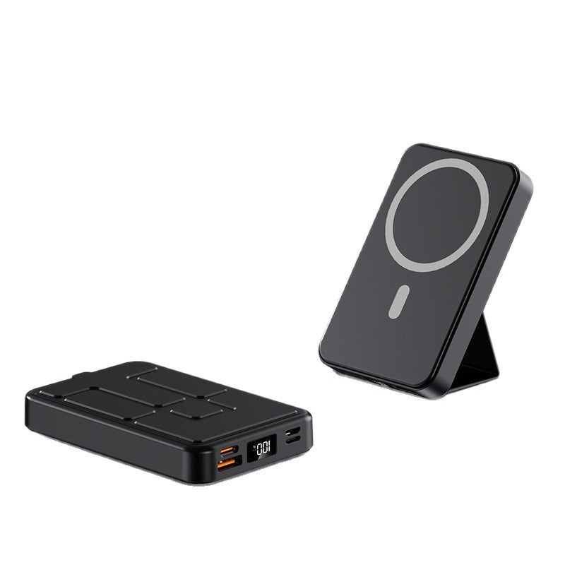 Bærbar magnetisk powerbank med dual USB-porter Skanto