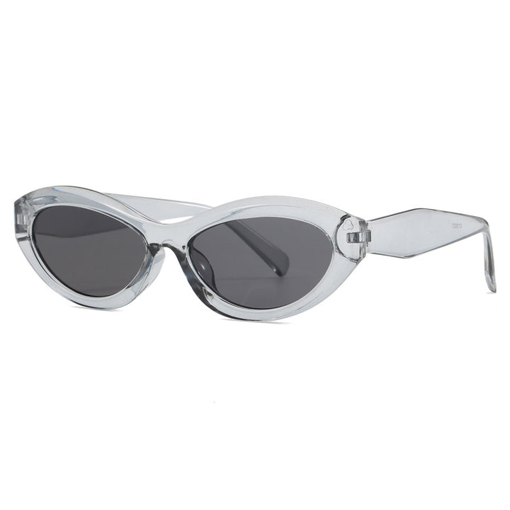 Dame cat-eye solbriller med bred ramme og UV-beskyttelse Skanto