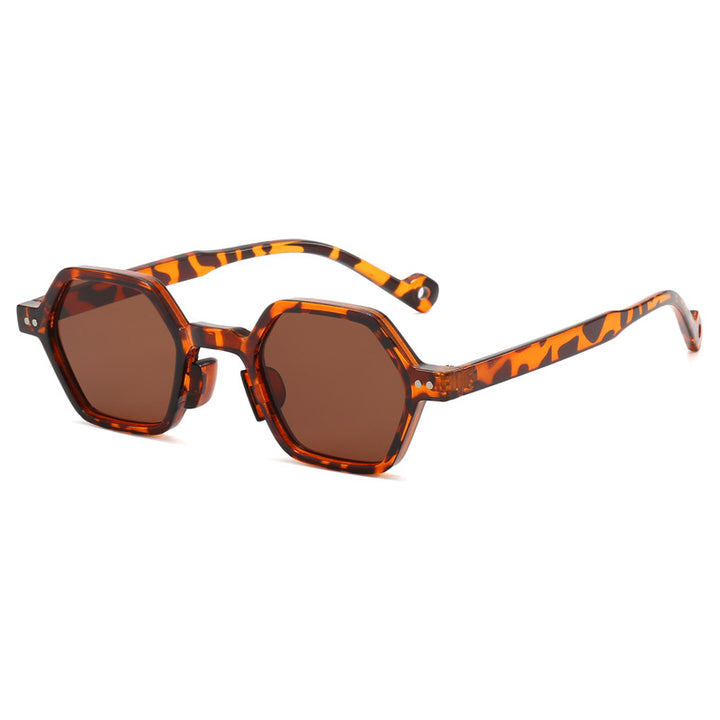 Damer Geometrisk Solbrille i moderne Hexagon-design Skanto