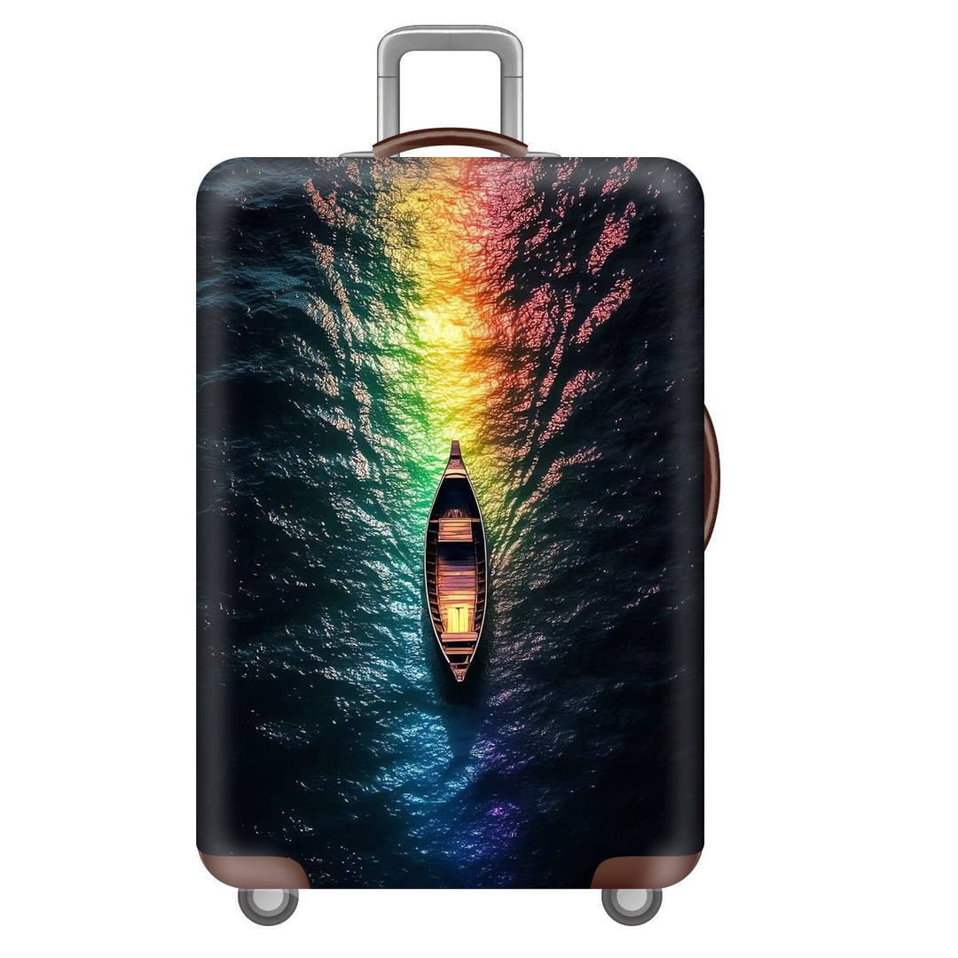 Unisex nan robuster Hartschalen-Trolley med løveportrett motivtrykk, støtsikker ABS-polykarbonatskall, flerhjuls understell og TSA-sikkerhetslås Skanto