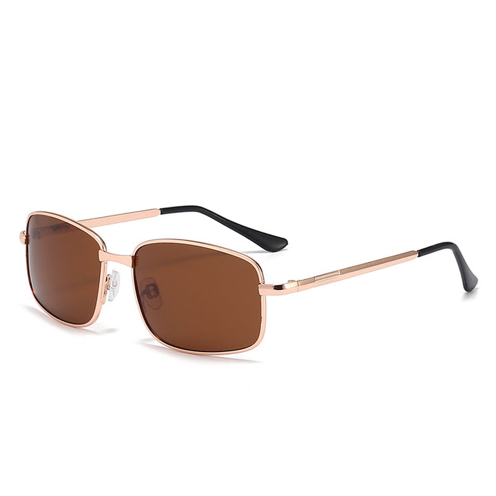 Herrer moteriktig solbrille med høykvalitets metallramme og UV-beskyttelse Skanto