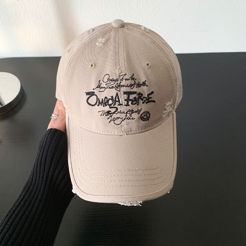 Kvinnenes slitte grafiske justerbare baseballcaps Skanto