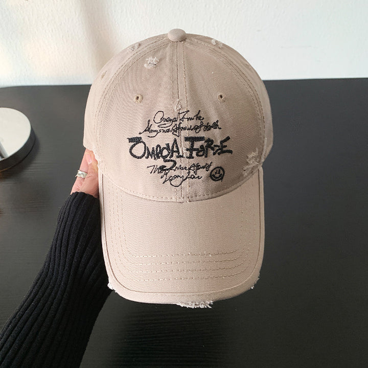 Kvinnenes slitte grafiske justerbare baseballcaps Skanto