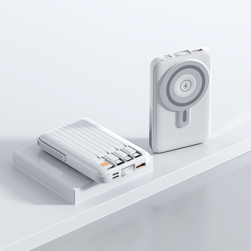 Bærbar Magnet Powerbank med hurtigladerfunksjon og LED-skjerm Skanto