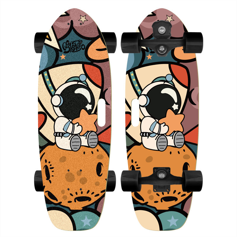 Skateboard med tilpasset tegneserie-design Skanto