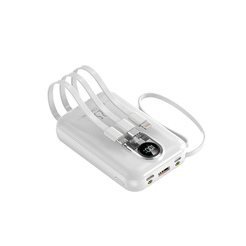bærbar powerbank med hurtigladerfunksjon og digital restvisning Skanto