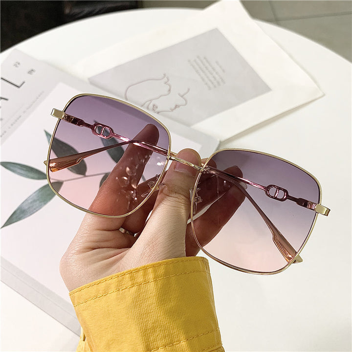 Dame geometrisk oversized solbrille Skanto