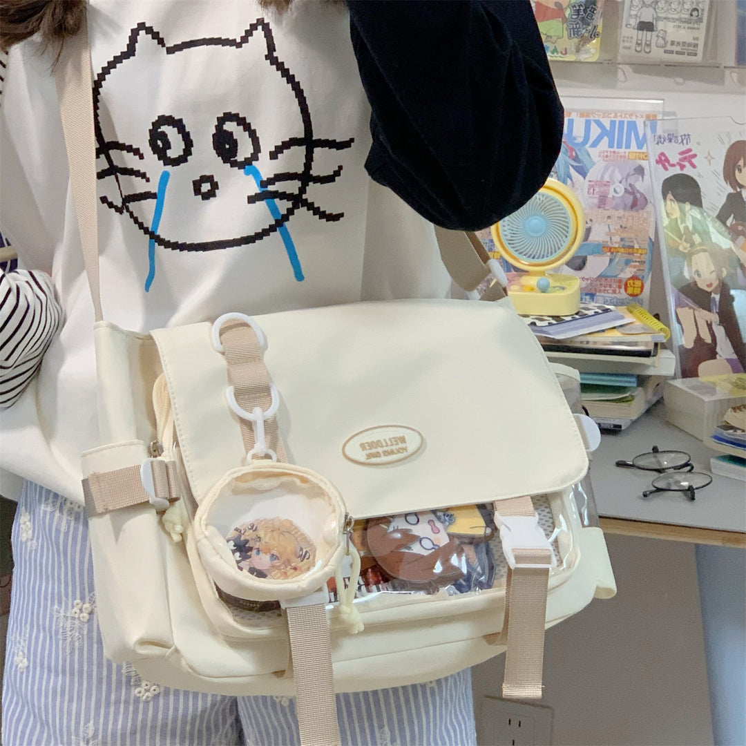 Klassisk Messenger Bag Skole Rygsekk