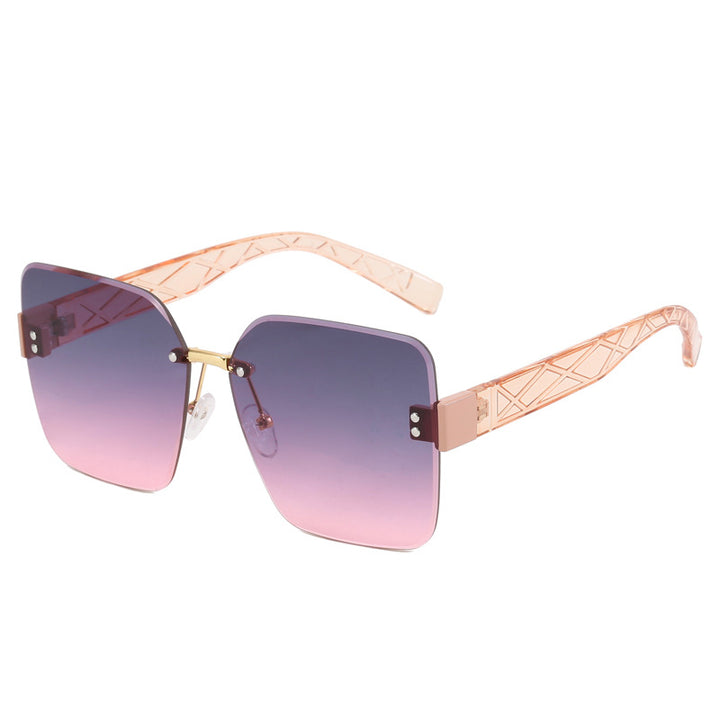 Damer oversized kvadratisk solbrille med moderne dekor Skanto