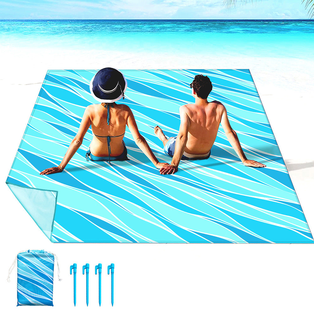 multifunksjonelt strandhåndkle med kreativt skilpadde-motiv Skanto