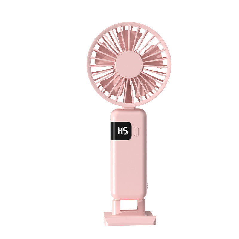 Damer bærbar håndvifte med LED-skjerm Skanto
