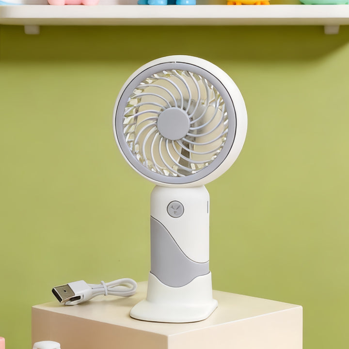 Dame bærbar USB Mini-håndvifte med fleksibel neigemechanisme Skanto