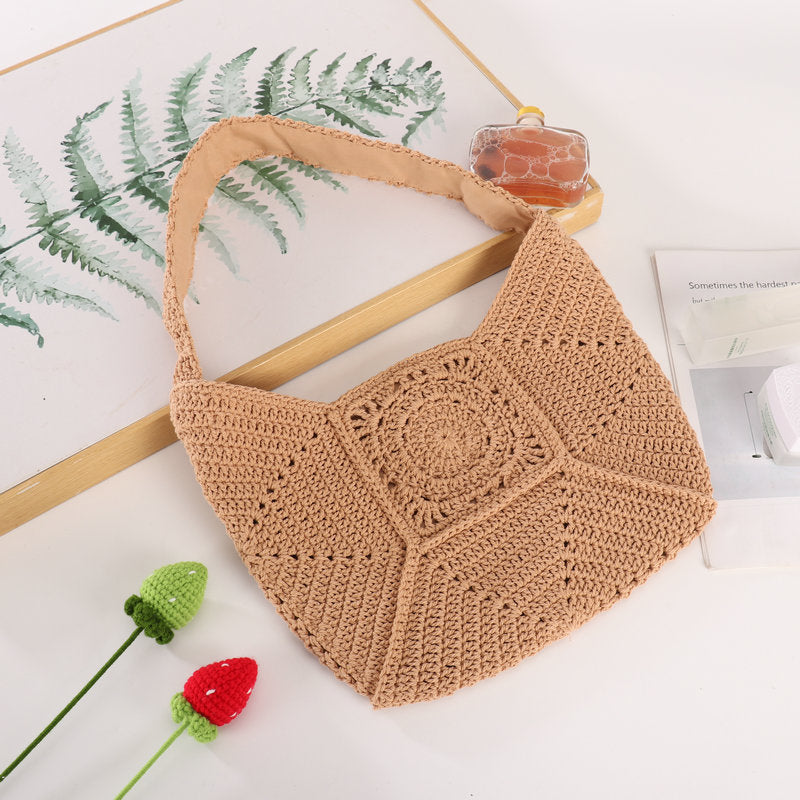 Håndlaget Makramee Crossbody Bag Skanto