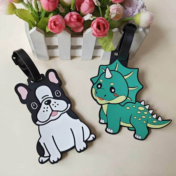 Unisex Cartoon Dog Luggage Tag Skanto