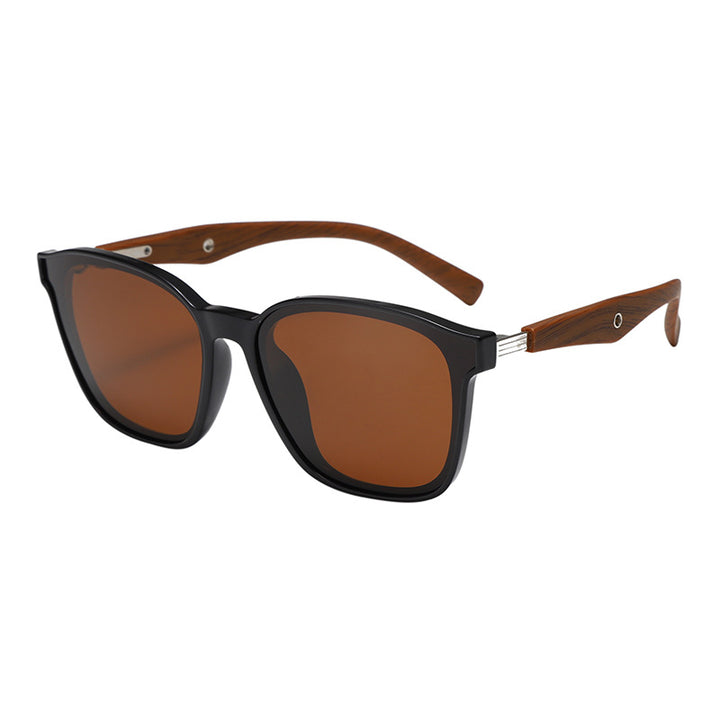 Dame stilige oversized solbriller med treakenter Skanto