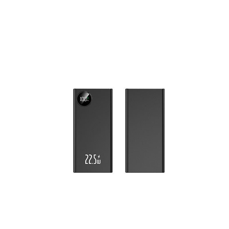 Kompakt powerbank med digitalt ladepanel og hurtigladefunksjon Skanto